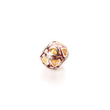 MoP Round Orange Charm | Hallmark 925 Silver