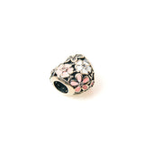 Pink & White Flowers Charm | Hallmark 925 Silver