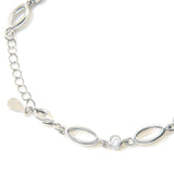 Rainbow Updown Ladder Chain Bracelet | Hallmark 925 Silver