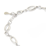 Rainbow  Twisted Ladder Chain Bracelet | Hallmark 925 Silver