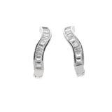 White Wave Hoops | Hallmark 925 Silver