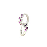 Pink Zigzag Hoops | Hallmark 925 Silver