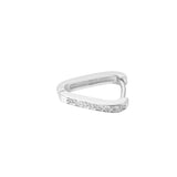 Rounded V Shaped Hoops | Hallmark 925 Silver