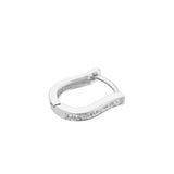 Lyre Shaped Hoops | Hallmark 925 Silver