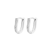 Lyre Shaped Hoops | Hallmark 925 Silver