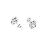 Square Solittaire Pendant Set | Hallmark 925 Silver