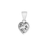 Heart Solittaire Pendant Set L | Hallmark 925 Silver