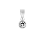 Round Solittaire Pendant Set | Hallmark 925 Silver S