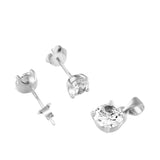 Round Solittaire Elevated Pendant Set | Hallmark 925 Silver