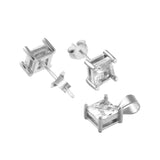 Square Solittaire Pendant Set L | Hallmark 925 Silver