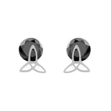 Black Tristar Studs | Hallmark 925 Silver