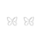 Linear Butterfly Studs | Hallmark 925 Silver