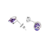 Purple Moonstar Studs | Hallmark 925 Silver