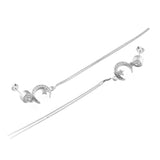 Moon Star Long Chain Danglers | Hallmark 925 Silver