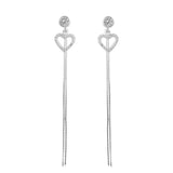 Heart Long Chain Danglers | Hallmark 925 Silver